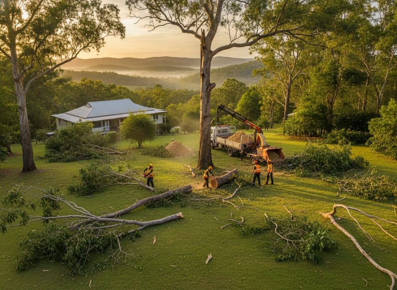 Storm Damage Tree Removal performed by Noosa Arborist in the Noosa